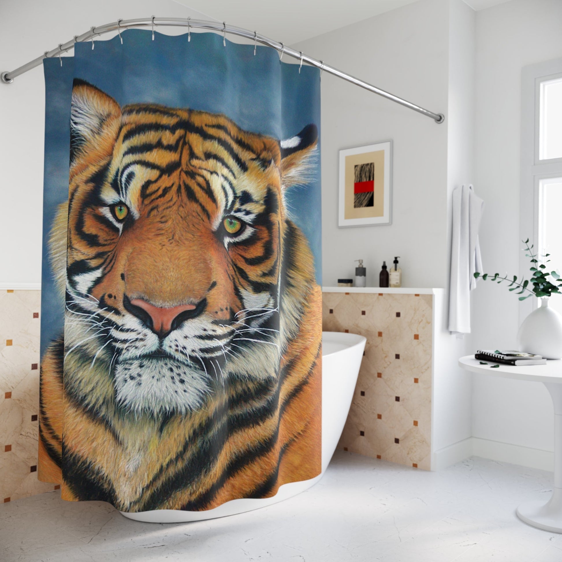 Shower Curtain - "TIGER"