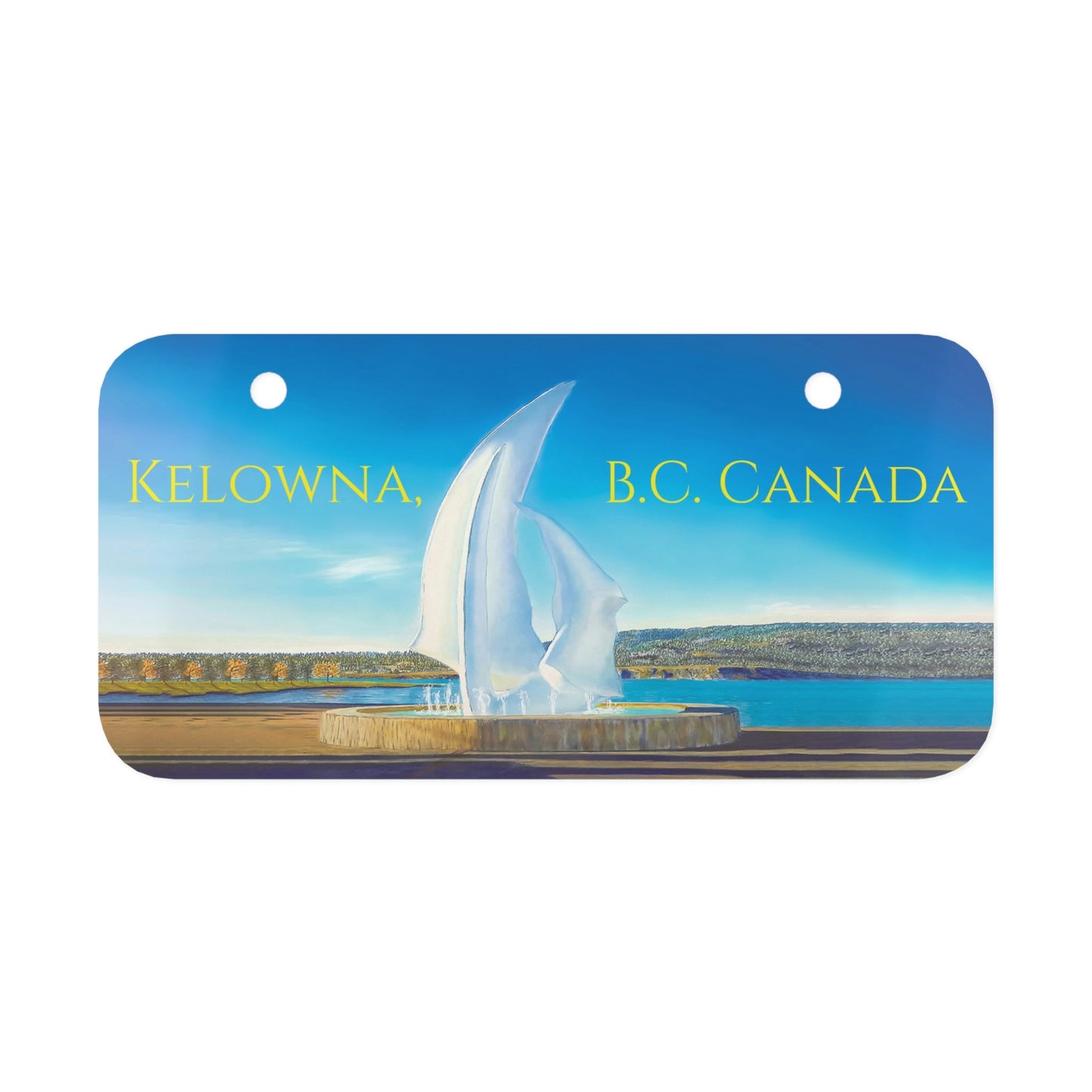"The Sails" Kelowna, B.C. Canada | Mini License Plate for Bikes!